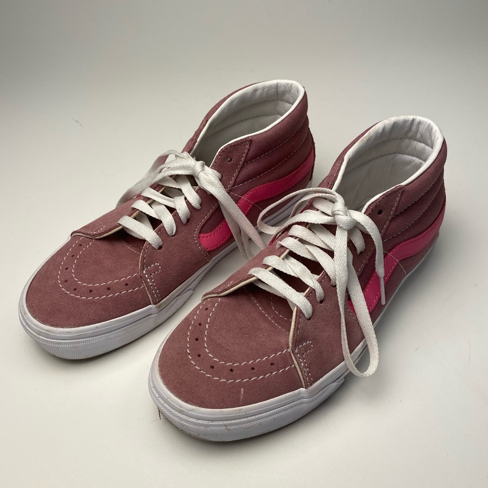Vans Suede Dusty Rose Pink Skate Shoes
